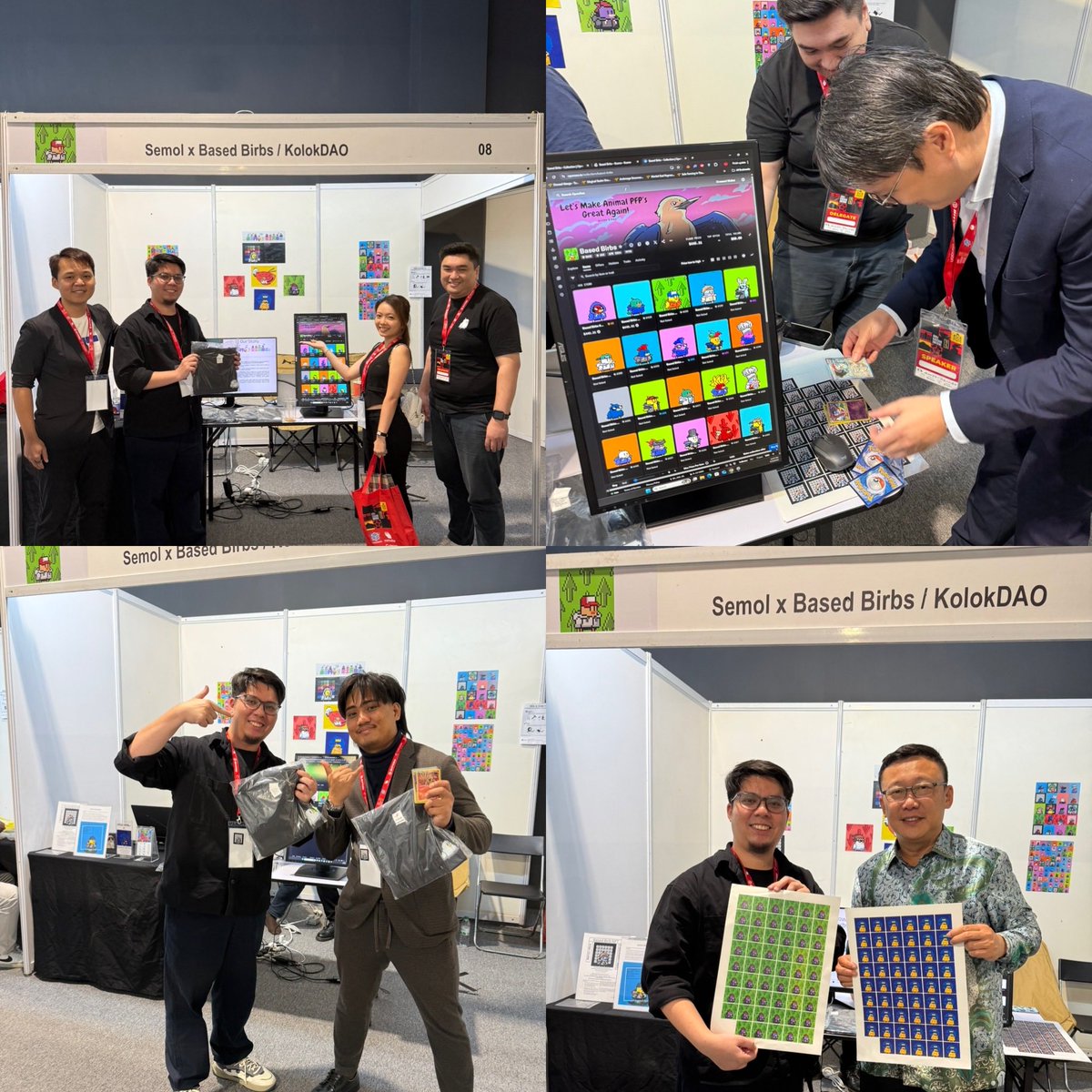 We managed to mint 41 Based Birbs today at <a href="/BorneoBC2025/">Borneo Blockchain Conference 2025</a>! 

Pokemon cards, stickers and T-shirts were given away and i am truly grateful for the support that was given! Thanks team! 

And i just knew that we have Base Malaysia community thanks to <a href="/DoctorInGaming/">Ian Tan</a>! 

Had to shill