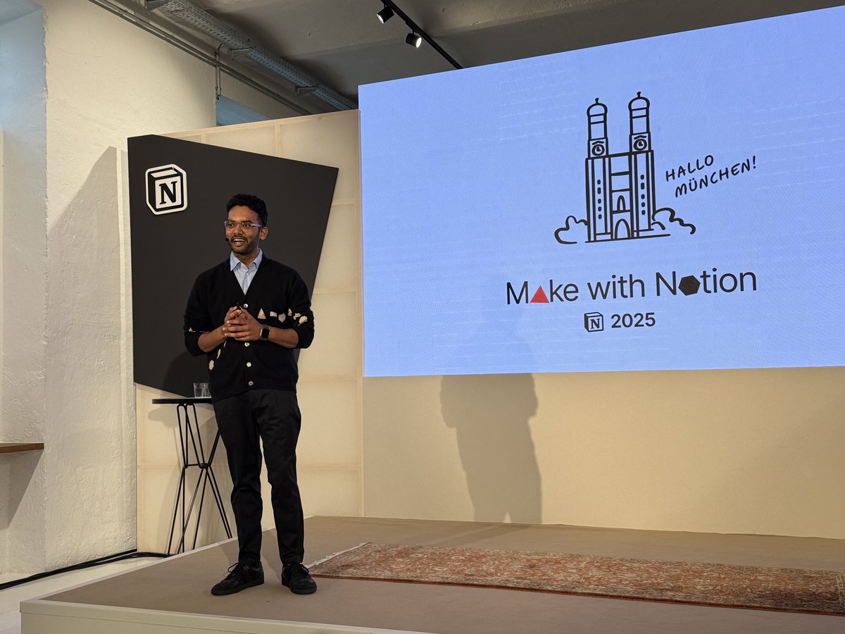 faridaelchuzade's tweet image. Welcome to Munich 🇩🇪 @akothari 👋 

@NotionHQ

#makewithnotion