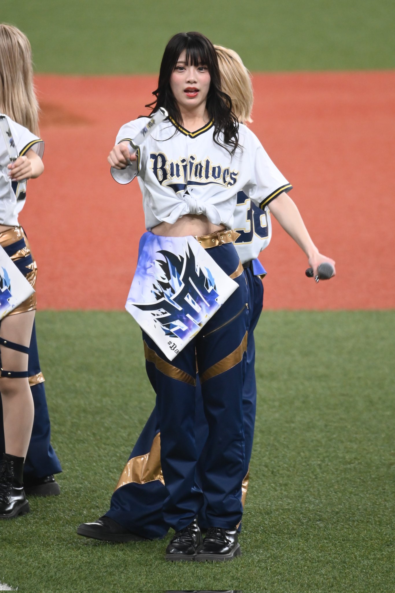 オリックス★BsGirls AMANE デサント社製 レプリカユニフォーム L オリックス・バファローズ 応援グッズ SIZE L ブラック 2019