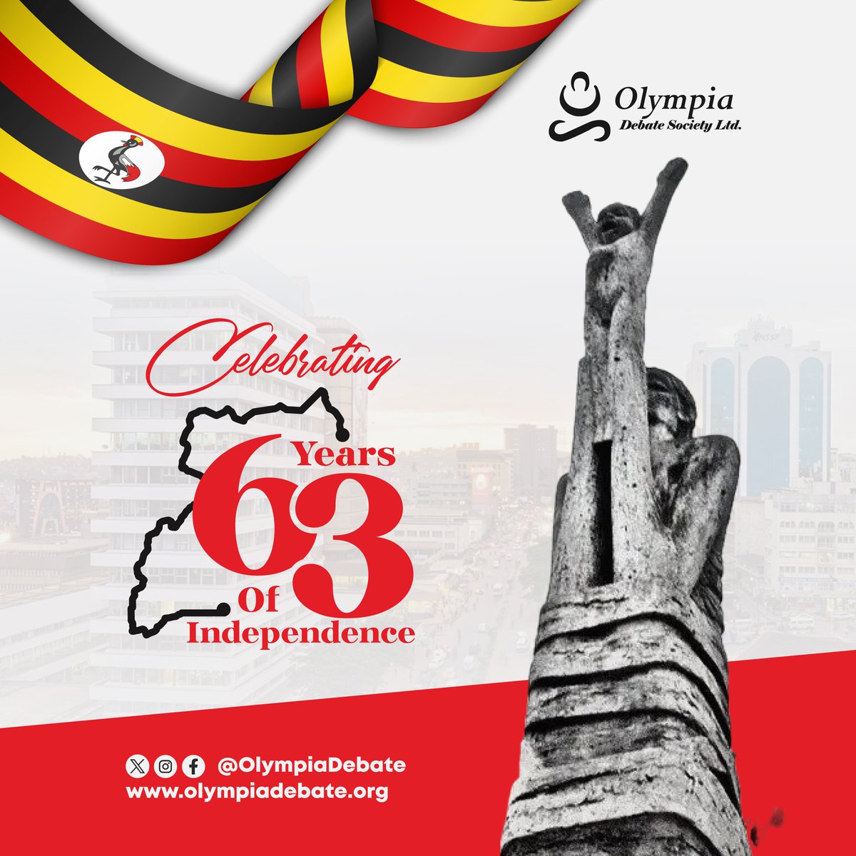 63 years strong! 💪🇺🇬

Here’s to a nation built on courage, creativity, and conversation.

At Olympia Debate Society, we celebrate the freedom to think, speak, and dream boldly for Uganda’s future.

#HappyIndependenceDay #independenceday2025 #UGAt63