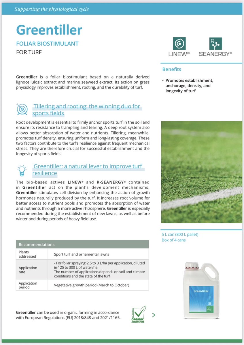 GolfGeek6's tweet image. Each week, I’ll spotlight one of our cutting-edge, patented technologies @olmixgroup showing how we turn technology into real-world, sustainable solutions. Elevating and supporting turf performance.

Exclusively available @CollierTurfCare 

First up: Linew &amp;amp; Seanergy 🌱 
#PFC6