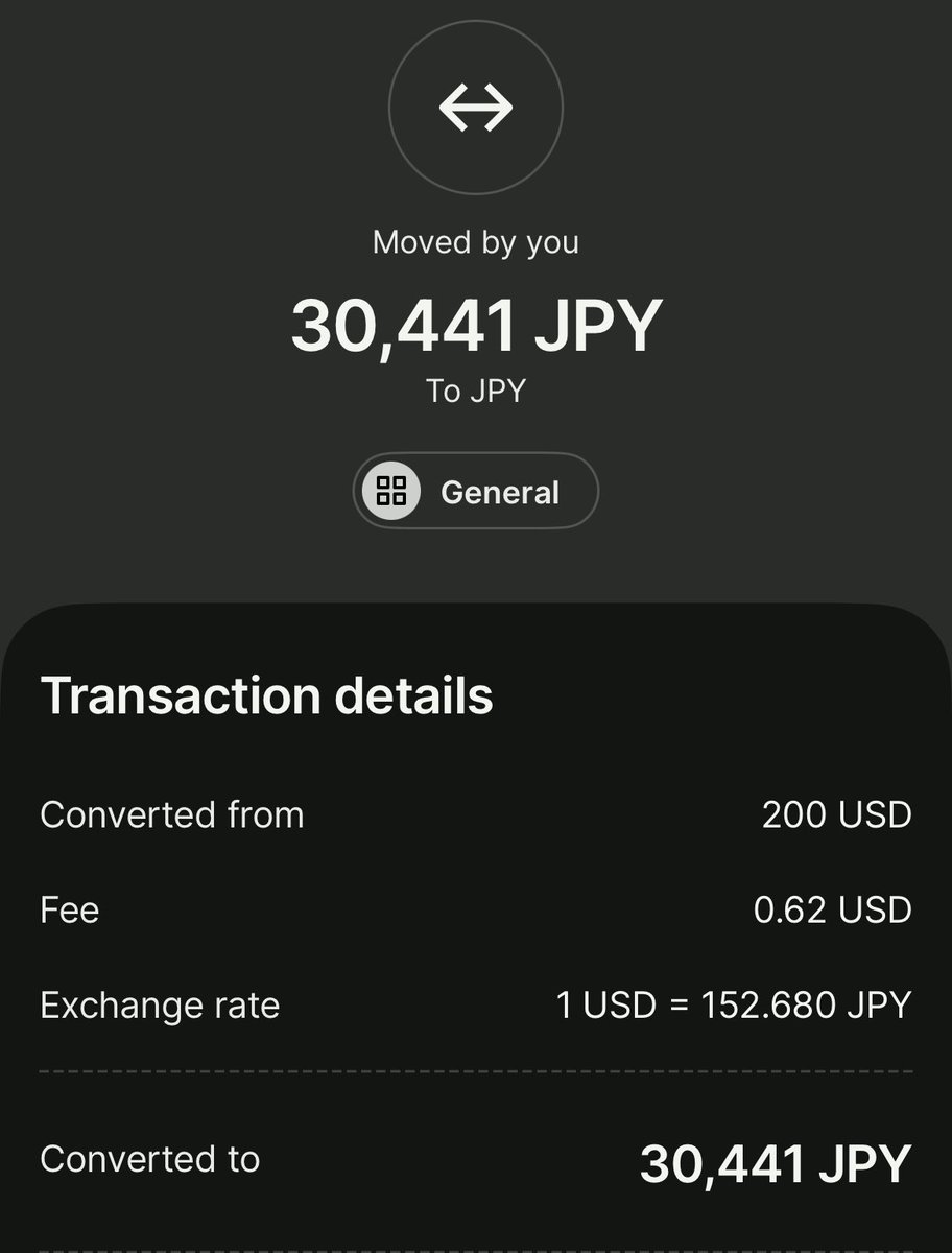 Yen tanking again, bought more for my Japan trip 

Used some USD this time, oddly enough would rather hold onto my MYR