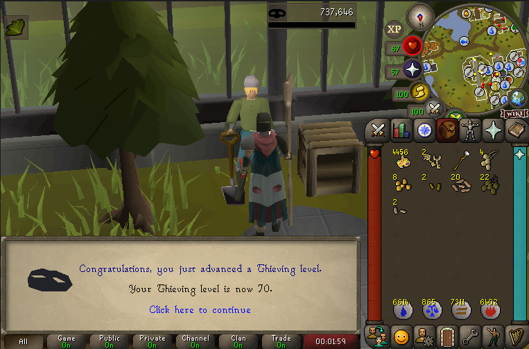 AdeptCL's tweet image. Base 70s incoming on the IM account #osrs