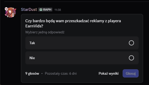 AnimeWatch_PL's tweet photo. Szykują się zmiany w playerach dajcie nam znać w powyższej ankiecie czy bardzo wam przeszkadzają reklamy z odtwarzacza EarnVids!
https://t.co/UDaM0wfjoj https://t.co/620XhR4vS6