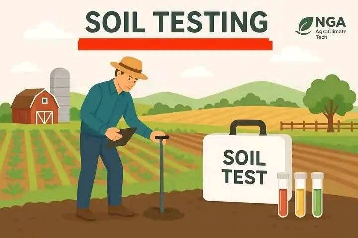 A soil test is a scientific method used to assess the composition and health of soil. It's commonly performed to determine factors like:

1. pH Level (Acidity or Alkalinity)
Measures how acidic 0r alkaline the soil is, which affects nutrient availability.
A pH of 6–7 is ideal for