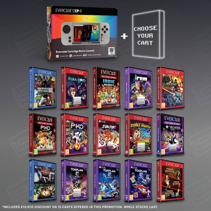 FunStockGames's tweet image. OUT NOW! 

Evercade VS-R and EXP-R are available now: funstock.co.uk/collections/ev…
