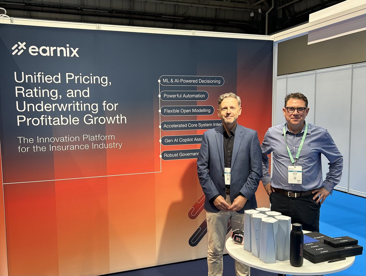 Earnix_Inc's tweet image. We’ve arrived at the @Insurance_Post Underwriting Club in Birmingham!
Come by our booth to explore with our experts how AI is transforming underwriting and shaping the future of insurance.

#underwriting #insurance #AI