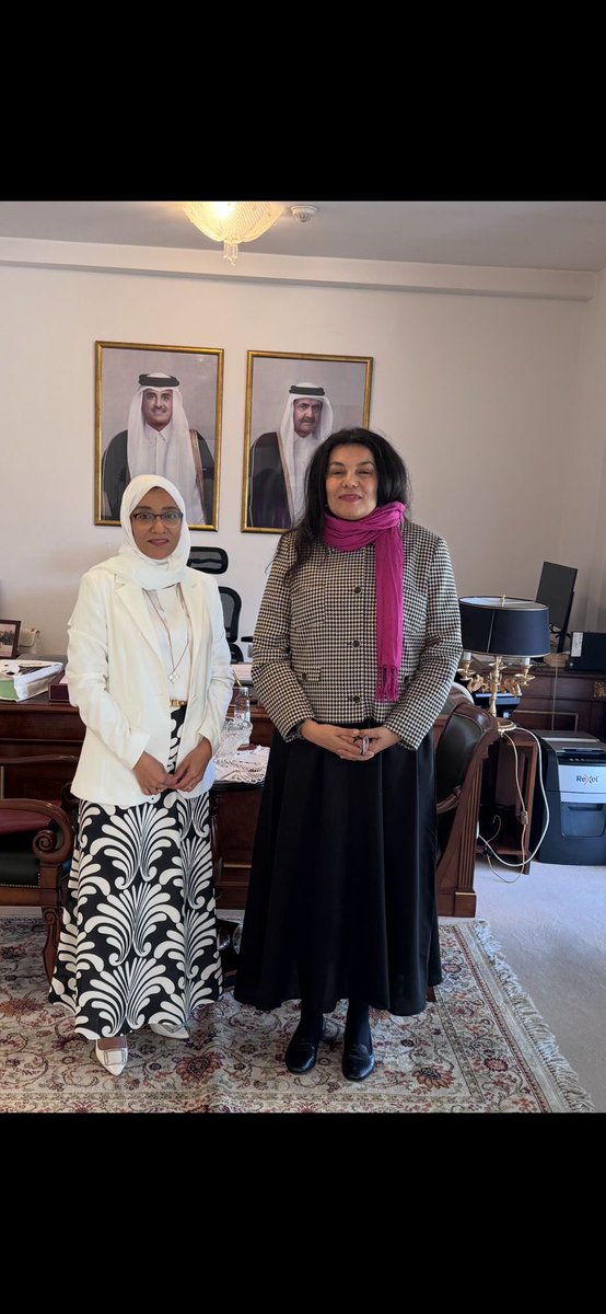 استقبلت سعادةُ السيدة/ أسماء بنت ناجي العامري، سفيرةُ دولةِ قطر لدى جمهورية كرواتيا، سعادةَ السيدة/ رانيا محمد البنا، سفيرةَ جمهورية مصر العربية لدى جمهورية كرواتيا، في لقاء مجاملة وتعارف، وهنأتها على توليها المنصب الجديد، متمنيةً لها دوام التوفيق في مهام عملها الجديد.

#MOFA