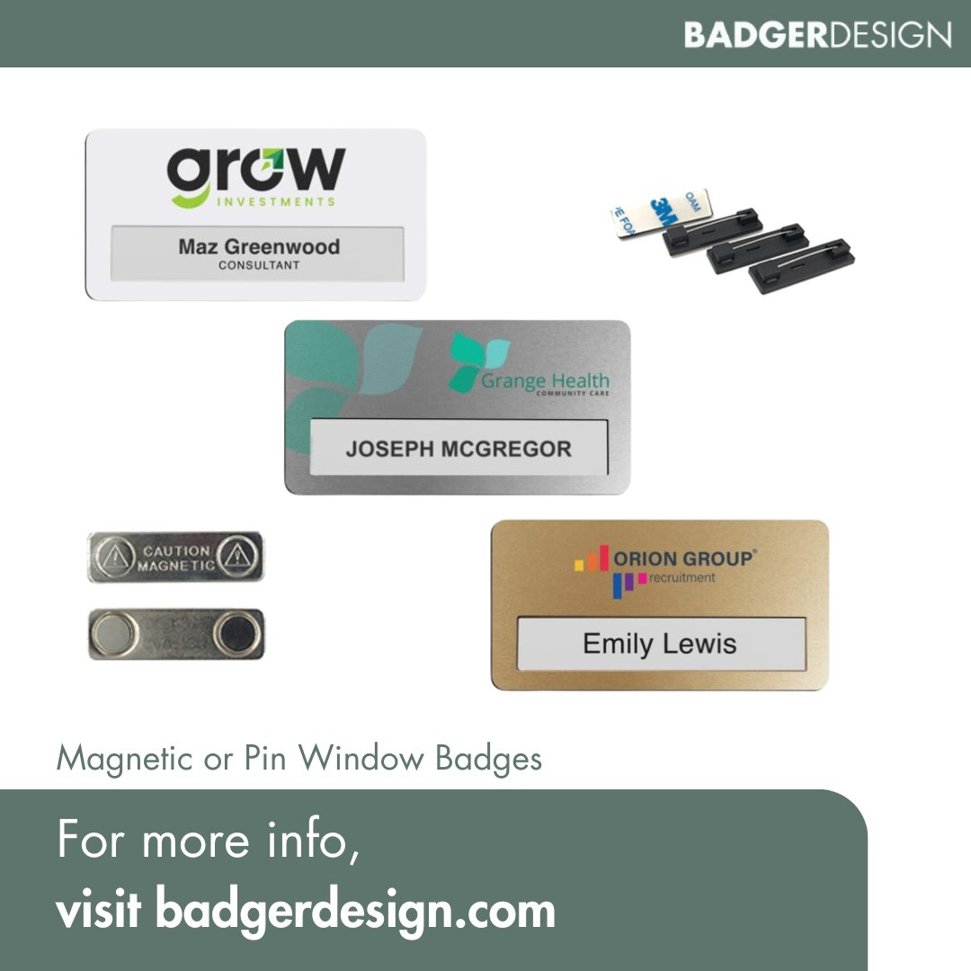🤝 Help your clients make a great first impression!

Professional, durable, and perfect for corporate branding!

Pin or magnetic fastening, wooden, acrylic or window!

👉 Visit our website or call 01392 662100 for a quote today.

#promotionalmerchandise #promotionalproducts