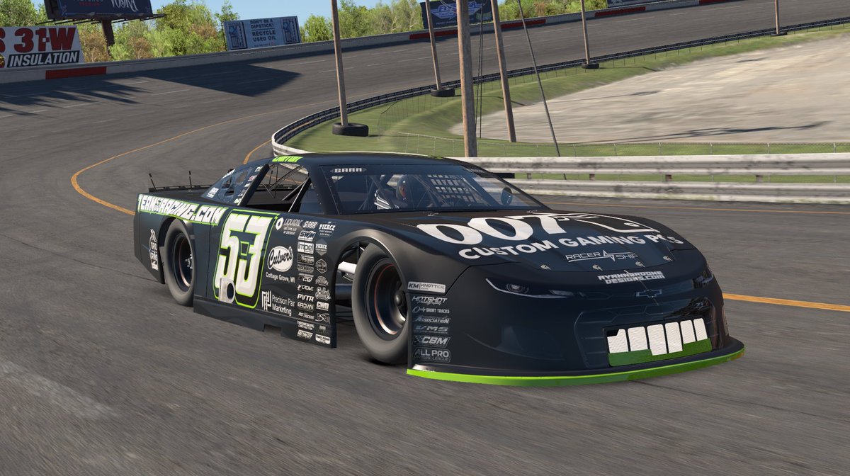 Running in tonight’s <a href="/sarasimracing/">SARA - Sim Auto Racing Association</a> All American 300 at the virtual Nashville Fairgrounds! I start 19th! Race is on <a href="/PitStopTV_/">PitStopTV</a> youtube.com/live/TVNhHZIEt…