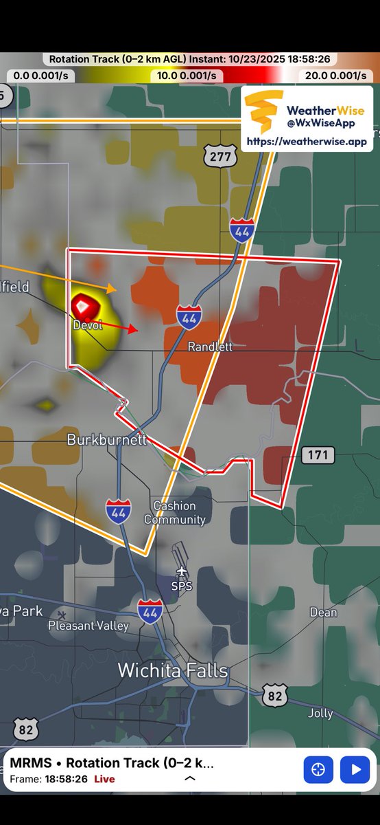 RepublicHill's tweet image. #Tornado Warning #Devol Okla moving toward #Randlett 701pm