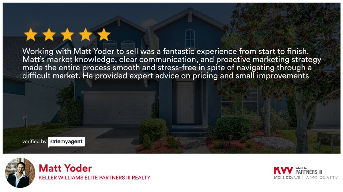 mattyoder_yoder's tweet image. My latest RateMyAgent review in Groveland.
Florida Realtor License SL3461573
rma.reviews/1q4mmm9f61lx

...
#ratemyagent #realestate #KW_Elite_Partners_III_Realty