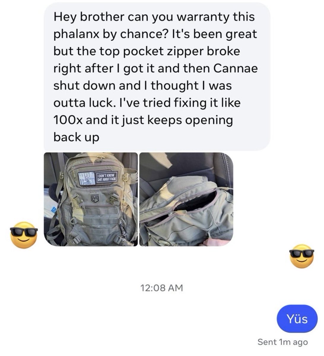 My post went mini-viral yesterday, so I want to discuss my lifetime warranty.

Years ago, I worked at Cannae Pro Gear, not in leadership, but as the l employee handling everything. At that time, I promised a “lifetime warranty.” The company shut down, and I started my own. Some