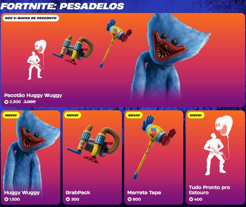 FORTNITE x POPPY PLAYTIME: HUGGY WUGGY CHEGOU NA LOJA DE ITENS POR 1.500 V-BUCKS!! 🔥

🔗 fortnite.com/item-shop/bund…

❤️ Considere usar meu código 'SLOWLYY' na compra, me ajuda DEMAIS! #ad