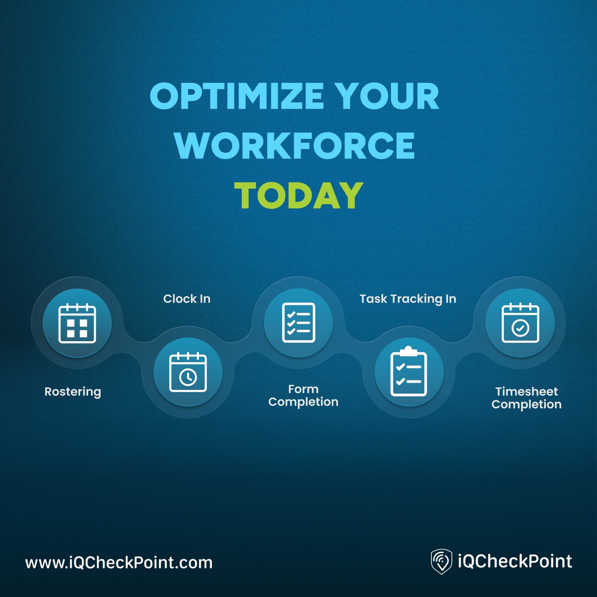 iQCheckPoint's tweet image. Optimise your workforce today and make every shift count.
With iQCheckPoint, every move is smarter, smoother, and perfectly timed.
👉 Book a Demo Today: zurl.co/9WfiW

#WorkforceManagement #iQCheckPoint #AllInOneSolution #SmartScheduling