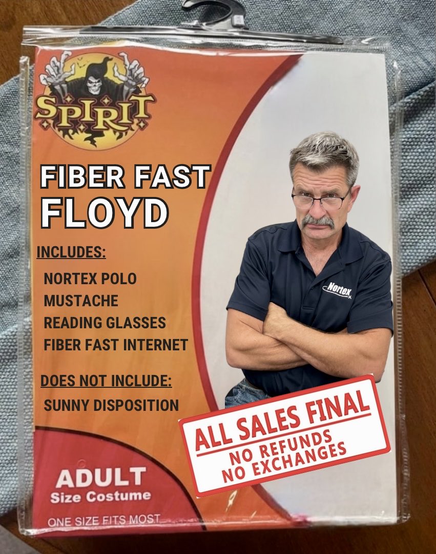 NortexComm's tweet image. Needing last minute costume inspo? 😂 😱 #TBT #ThrowbackThursday #FiberFloyd #FiberFast #FiberFun