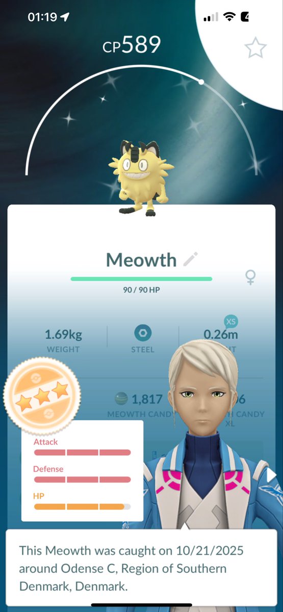 i dont think i know anyone that likes this version of meowth, its god awful

shiny 98 though!!

#pokemongo