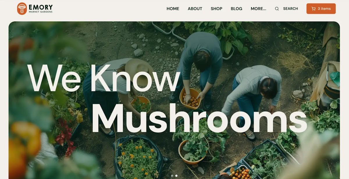 cosmicjs's tweet image. Wonder how a mushroom farm in Texas can transform their business with AI? See how Emory Market Gardens partnered with Cosmic to revolutionize their digital presence. What would you want to see in a farm's online store? 🍄
cosmicjs.com/customers/emor…