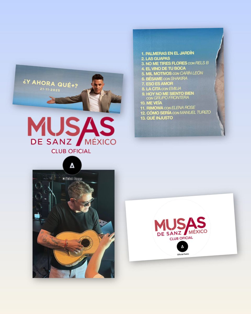 Proximamente 21 de noviembre disco nuevo de Alejandro Sanz con 13 canciones.
<a href="/AlejandroSanz/">Alejandro Sanz</a> 
<a href="/seitrack/">OCESA Seitrack</a> 
<a href="/musassanzcdmx/">𝑪𝒍𝒖𝒃 𝑶𝒇. 𝑴𝒖𝒔𝒂𝒔 𝑺𝒂𝒏𝒛 𝑴𝒆́𝒙𝒊𝒄𝒐</a>