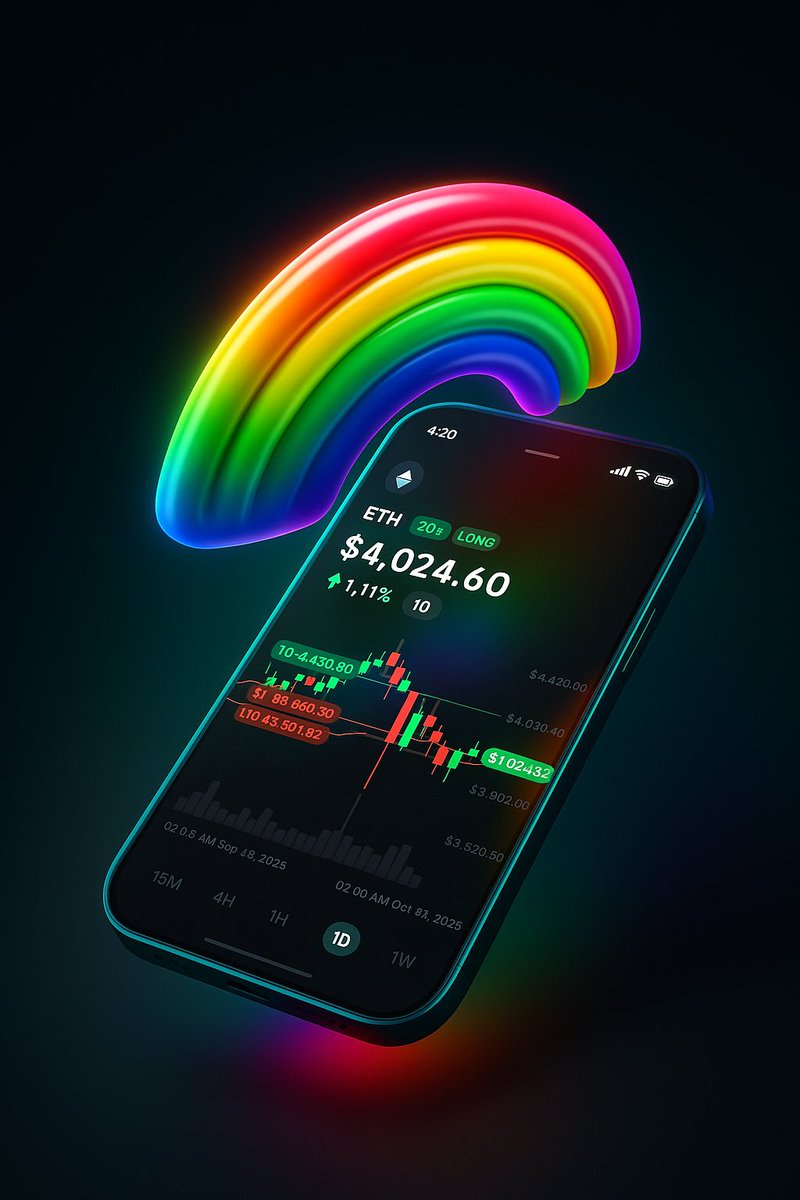 0xSanjay_'s tweet image. 🌈finally a wallet where perps make sense from the first tap