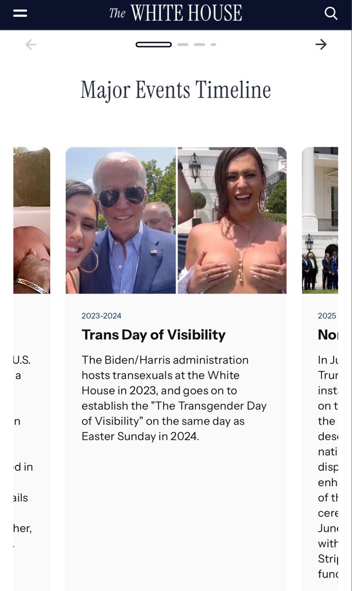 These are real slides from The White House website jfc lmao 😂 💀
