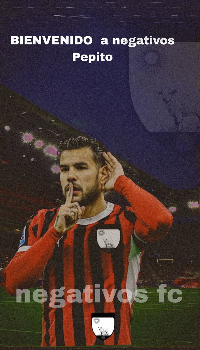 🔥¡Bienvenido Pepito a Negativos FC! 
Lateral izquierdo con velocidad, fuerza y actitud ganadora. Llega para reforzar la defensa y aportar salida por la banda. Un jugador con carácter y espíritu negativo, listo para dejar su marca en cada partido. 
#BienvenidoPepito #NegativosFC