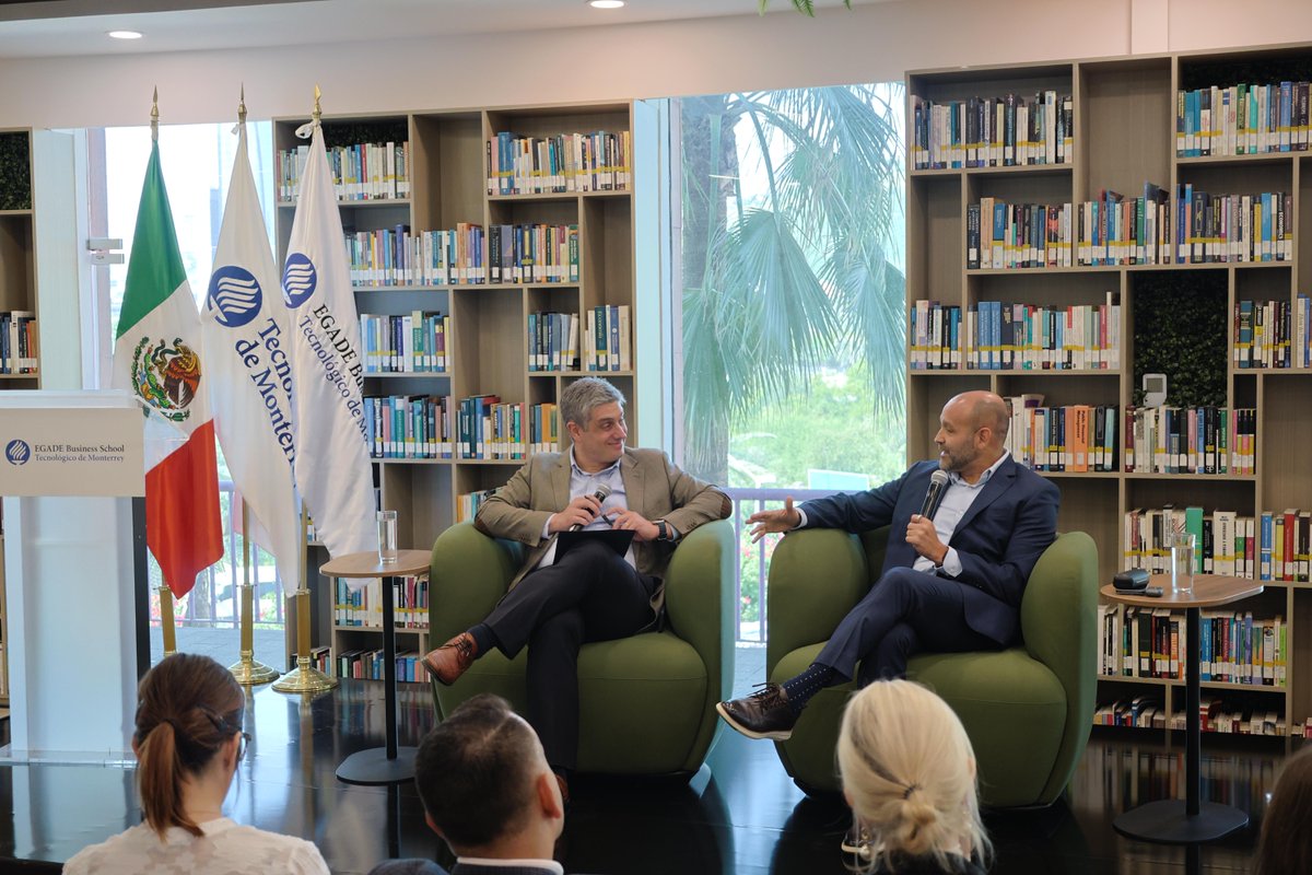 egade's tweet image. 🚀 Hoy en #EGADE Monterrey, recibimos a Juan Carlos Puente, Executive VP de @WhirlpoolCorp y President de Whirlpool LATAM, en una inspiradora edición de #CSuiteConversations.

💬 “El liderazgo se demuestra en la ejecución&quot;. 

@TecdeMonterrey | @EXATEC