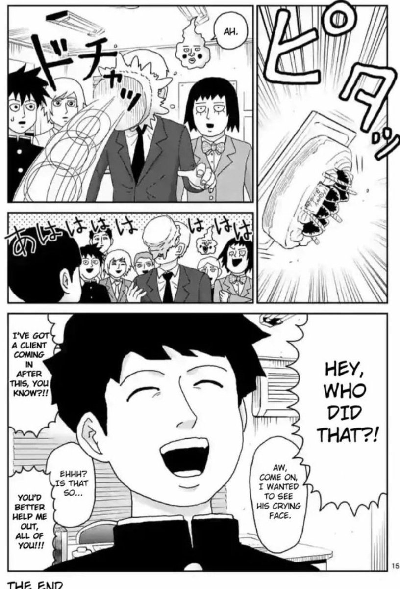 Basically, mob psycho manga artwork