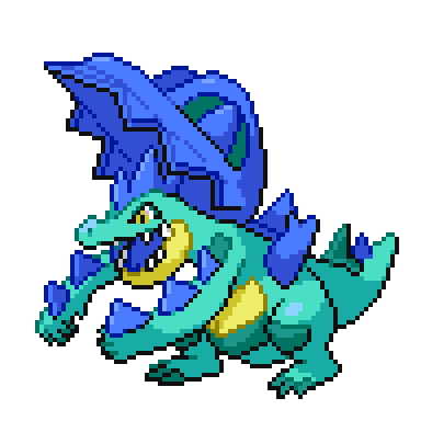 kingofthexroad5's tweet image. Mega Feraligatr Sprites!   
Honest feedback and RTs welcome 💚
Had a lot of inspiration behind this  

Regular sizes here:   
sta.sh/06dpi8ane3f
sta.sh/0n6ehul6ij0

#PokemonLegendsZA📷📷#PLZA #pixelart