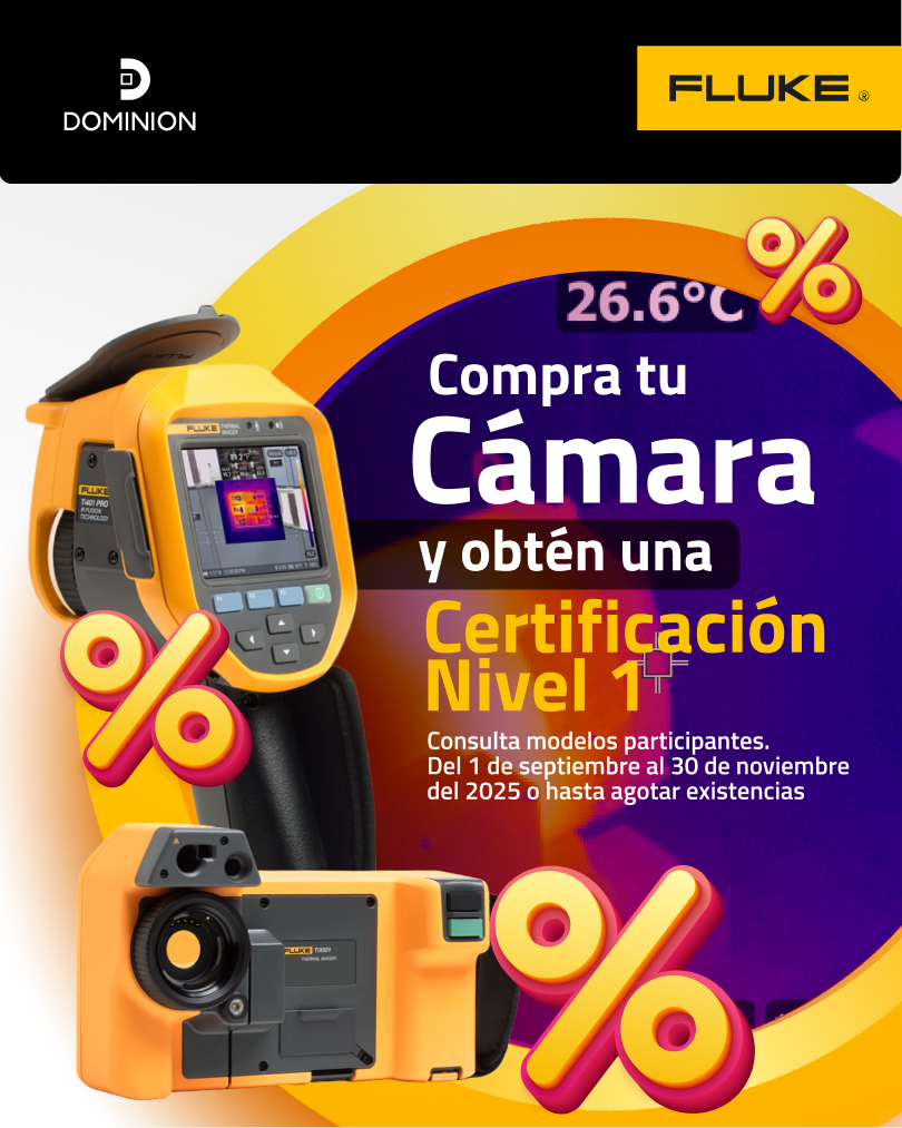 ¡Obtén una certificación gratuita!
Compra una cámara termográfica Fluke y obtén una Certificación Nivel 1.

Válido al 30 de noviembre de 2025
Consulta modelos participantes.

Solicita tu cámara aquí: hubs.la/Q03PZ_S90

#SomosRS #HacemosQueSucedaLoIncreíble #PorUnMundoMejor