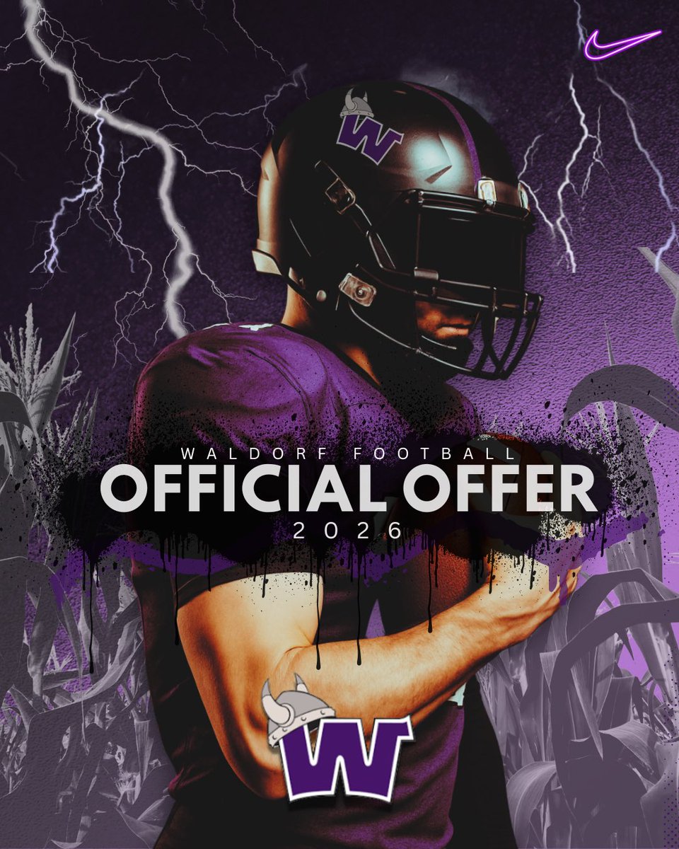 After a great phone call with <a href="/CoachBardes/">Riley Bardes</a> I am blessed to receive my 9th offer from <a href="/wu_football/">Waldorf Football</a>!!