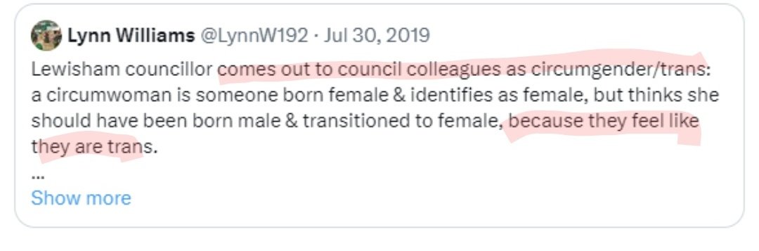 The Heretical Liberal π¨π¦ (@rob_thabuilder) on Twitter photo New gender just dropped y'all, "circumgender"; ppl who identify as the sex they were born as, only also as trans. In other words, a natal woman who identifies as a man who identifies as a woman π€·πΌββοΈπ€¦πΌββοΈ
 How the fuck did we ever let these utter idiots get so much power in society? New gender just dropped y'all, "circumgender"; ppl who identify as the sex they were born as, only also as trans. In other words, a natal woman who identifies as a man who identifies as a woman π€·πΌββοΈπ€¦πΌββοΈ
 How the fuck did we ever let these utter idiots get so much power in society?