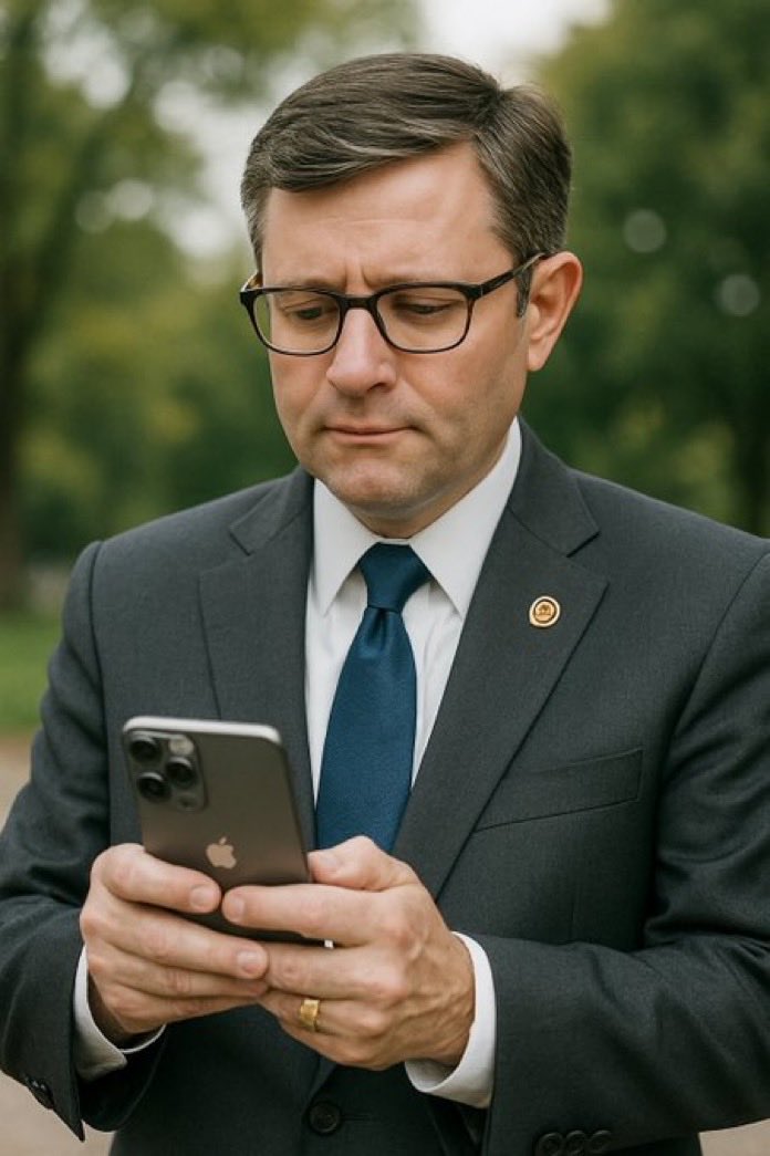 It’s day 23 of the shutdown. What is Mike Johnson googling?