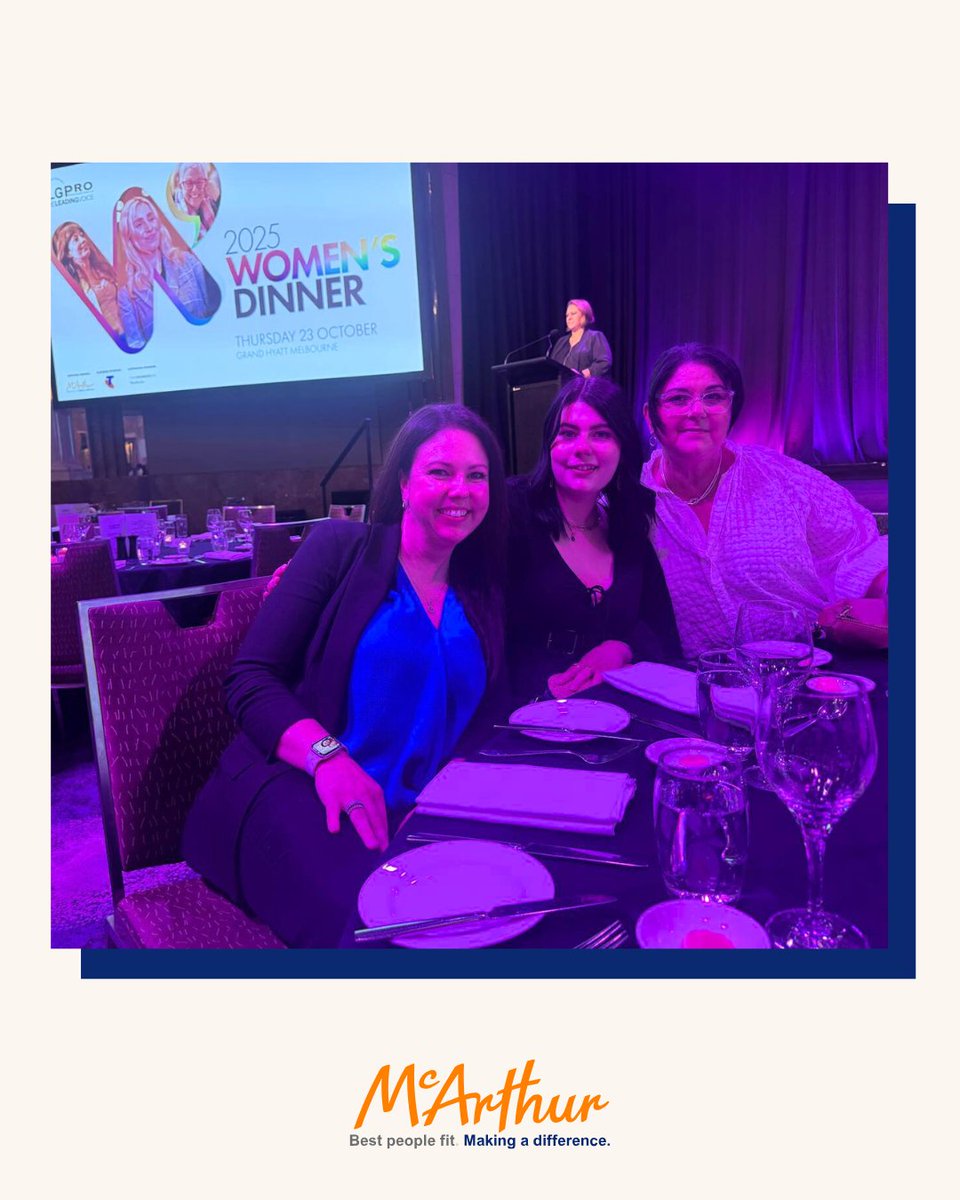 Proud to champion #leadership, connection and growth for women in local government. 💫
McArthur is honoured to continue our support as Principal Partner of the 2025 <a href="/LGProVic/">LGProVIC</a> Women’s Forum &amp; Dinner, celebrating those who inspire, lead and create positive change across the sector.