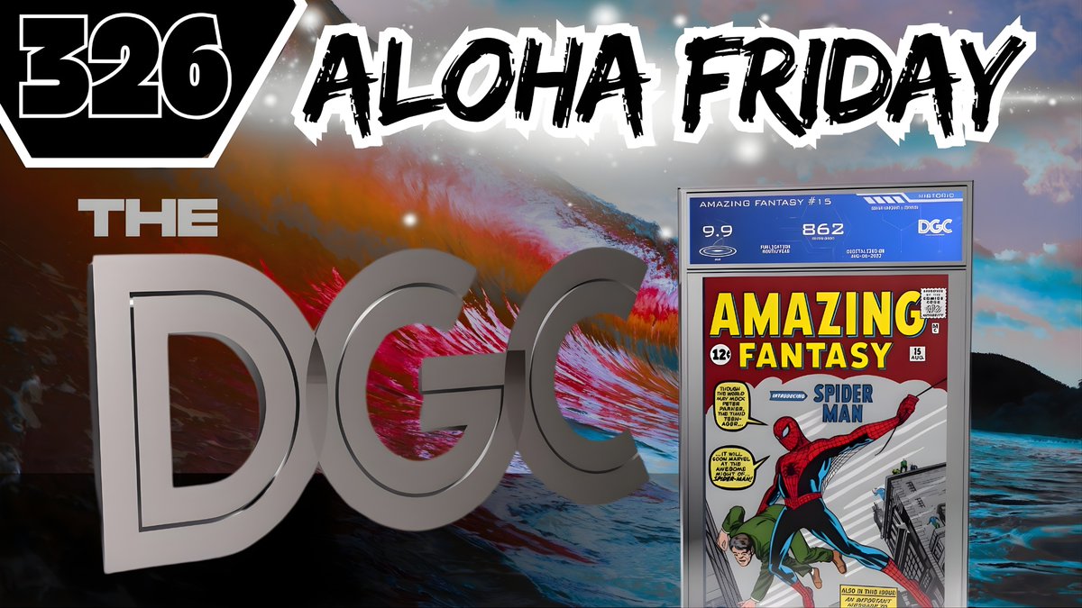 Join us tomorrow for Aloha Friday, presented by <a href="/TRUMediaGroup/">TRU Media Group</a>  

Time: 7pm pst (Oct 24)
YT Link: youtube.com/live/XXxByfGdq…

We'll be featuring the creators of <a href="/DGCgrading/">DGC</a>
– revolutionizing digital grading for comics, stamps, tickets &amp; artwork!

Let's hear their origin story, bold
