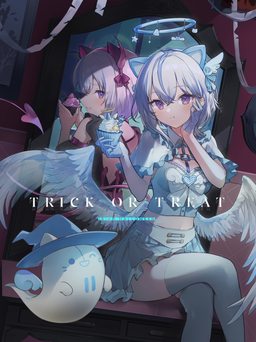 IRIAM_US's tweet image. 🪽IRIAM Happy Halloween🦇
From October 27th to November 1st, IRIAM will be in Halloween mode! 
During this period, you can enjoy Halloween Gifts and Backgrounds with an angel and devil theme!
Are you a Innocent angel or a mischievous devil?🪽🦇