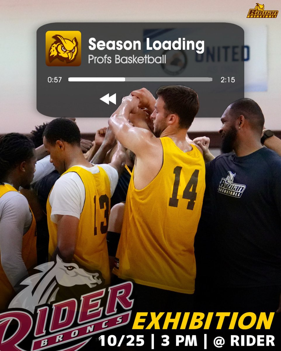 RowanMBB's tweet image. It all starts Saturday. Exhibition vs. the Broncs
#ProfPride #ProfStandard #earneverything #earned #collegebasketball
