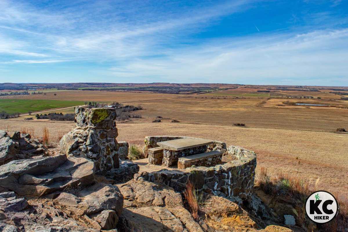 It's thought that Coronado, a conquistador, may have climbed this 300-foot butte around 1540 while searching for cities of gold. Regardless, nearly 500 years later, you can scale Coronado Heights yourself. Learn more about the central KS hike at kansascityhiker.com/kansas-city-da…