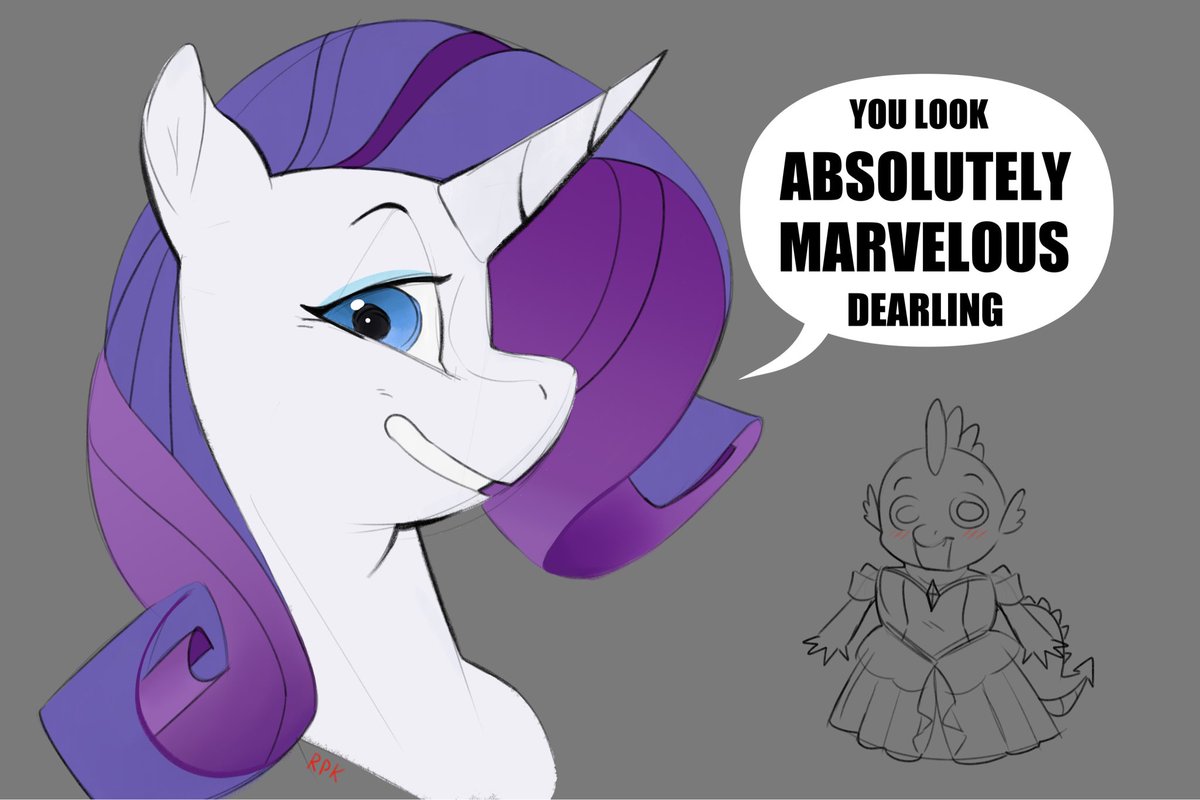 RealPakk_'s tweet image. Rarity favorite test subject, Spike.

#mlp #mylittlepony