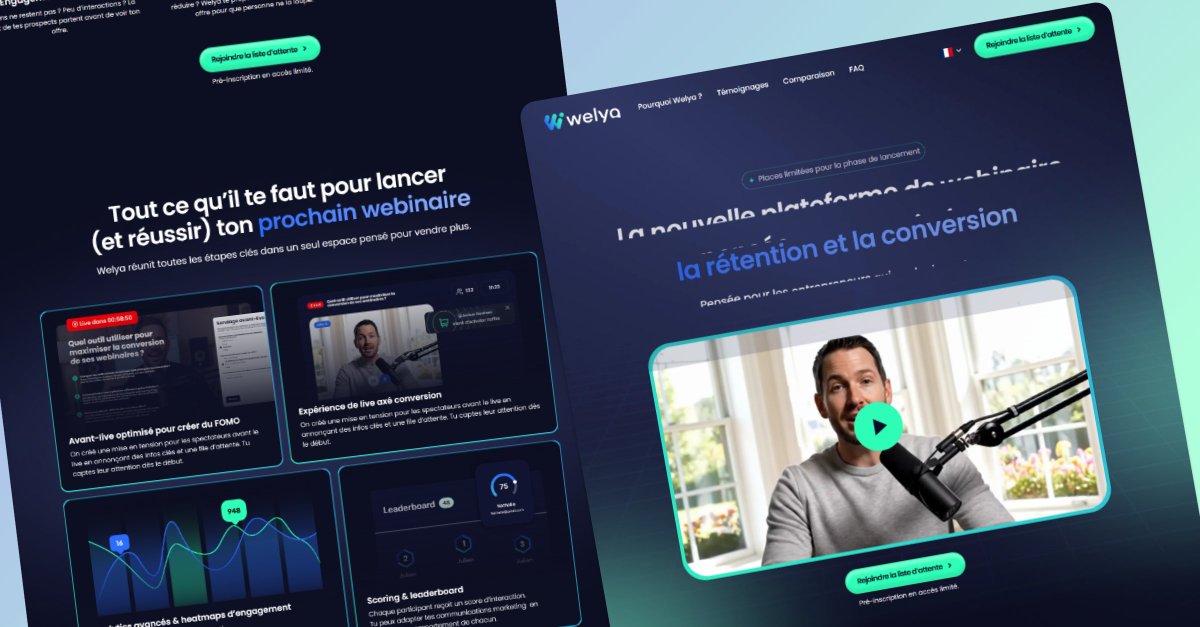 ab_salam82's tweet image. Welya || Landing Page Design || Figma to Webflow || France
#Webflow #Webflowdeveloper #Website #Gsap #css #javascript #ClientFirst #Webdevelopment #Webdesign #B2BWebsite #SaasWebsite #AgencyWebsite #PortfolioWebsite #EcommerceWebsite #FigmaToWebflow #Landingpage