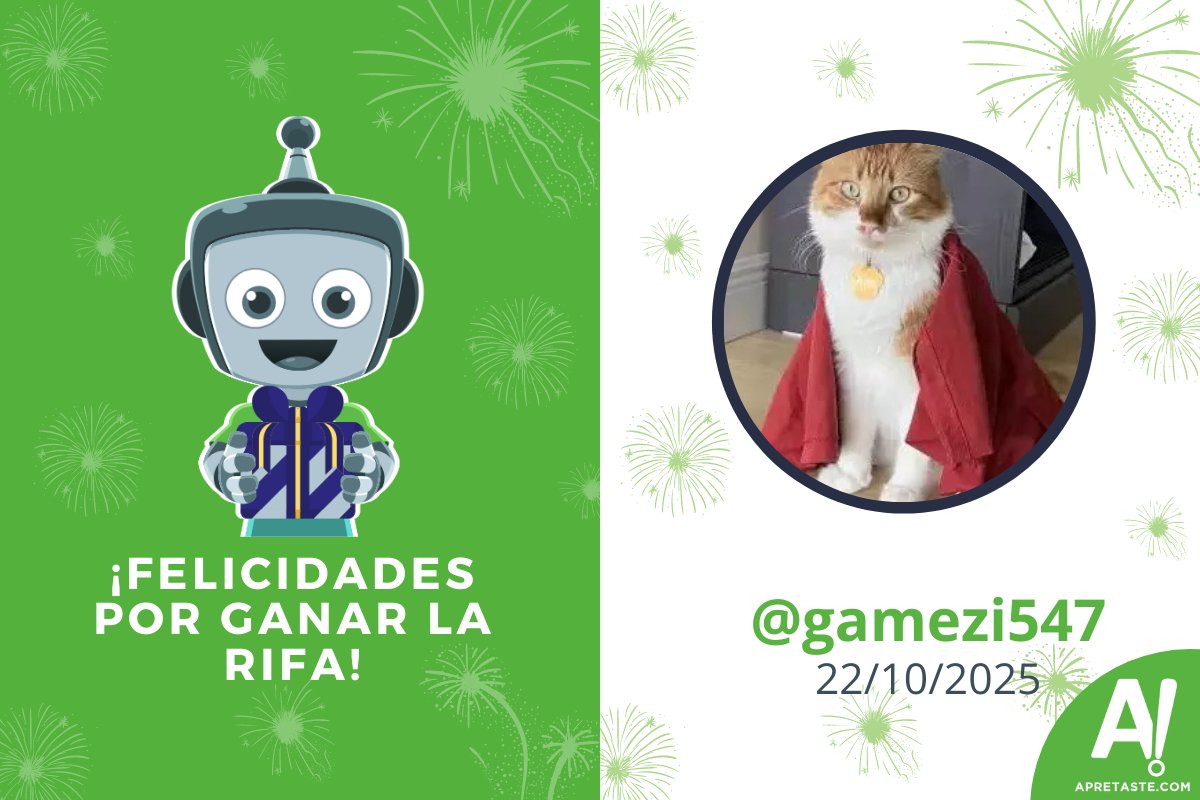 Muchas felicidades a @gamezi547 por ganar la rifa de #Apretaste del 22 de octubre. Revisa los demás ganadores. bit.ly/46QMlC9