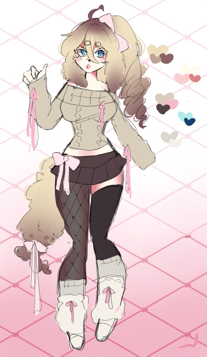 hihii!! i have this adopt setpriced for $30!!! Only paypal, i accept holds til the end of the month! 
Shes a poodle >.<