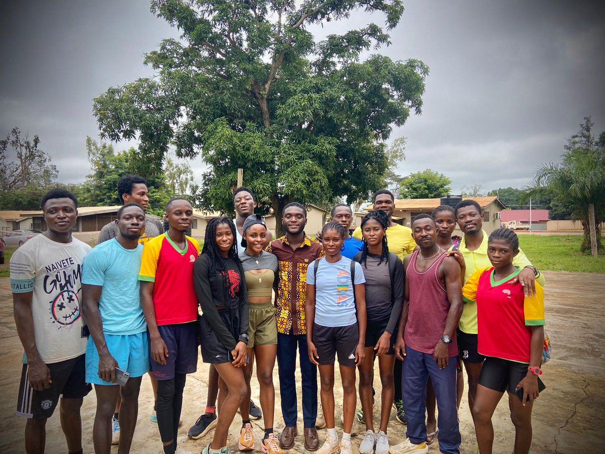 SRC Vice President H.E Sedegah Kingsford inspires Athletes ahead of MINI GUSA Games in Somanya. The visit highlighted the SRC's commitment to excellence in both academics and sports, rallying the team to represent UENR with pride.