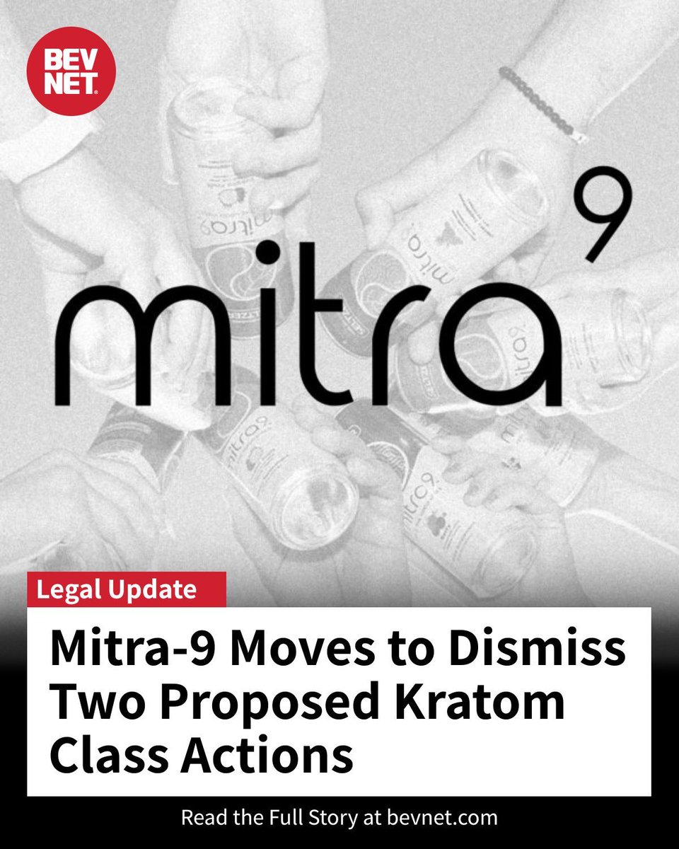 BevNET's tweet image. Mitra-9 moved to dismiss class actions in NY and WA alleging addiction, citing jurisdiction, time bars, and inconsistent claims. A plaintiff says purchases predate its 2020 founding. bevnet.com/news/2025/krat…