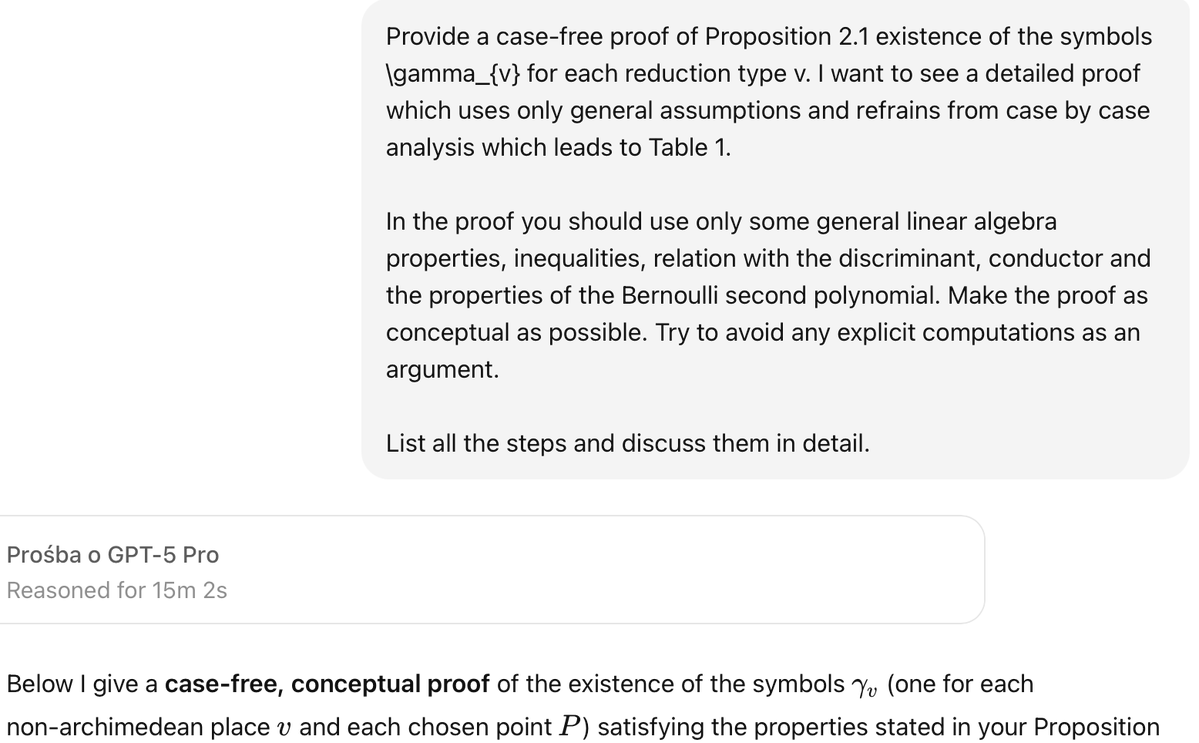 nasqret's tweet image. We often talk about big leaps in AI for mathematics, but I think the small steps are equally impressive.
The future of mathematics is now.
I was working on a particular task: finding a case-free proof of the representability of the local Néron function correction using a…