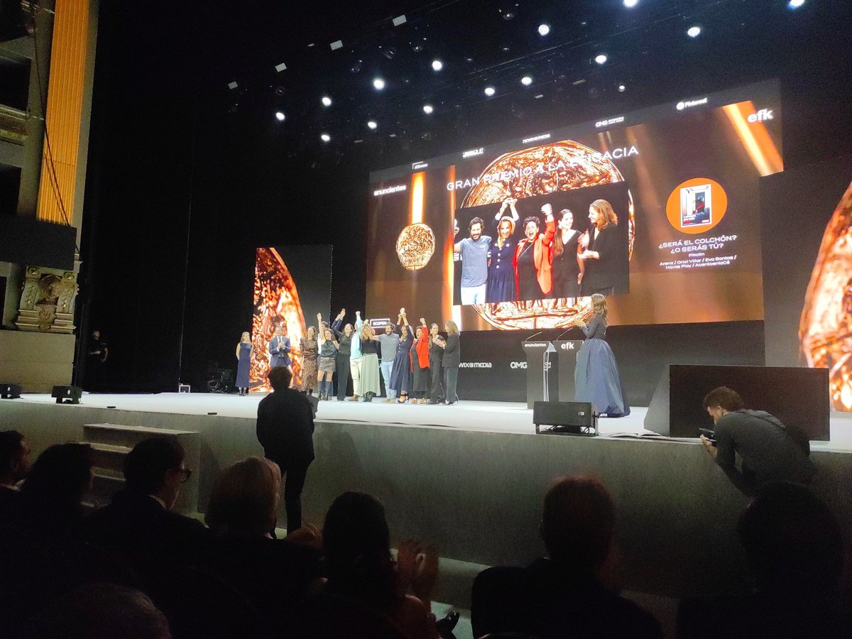 El Gran Premio a la Eficacia 2025 recae en "Será el colchón o serás tu?", de Pikolin, OriolVillar, Arena, Eva Santos, Havas Play y Acentoenlacé.
Por su parte Arena consigue el Título de Agencia de Medios del Año y DDB Spain - 14 Group el de Agencia Creativa del Año.
#Eficacia2025