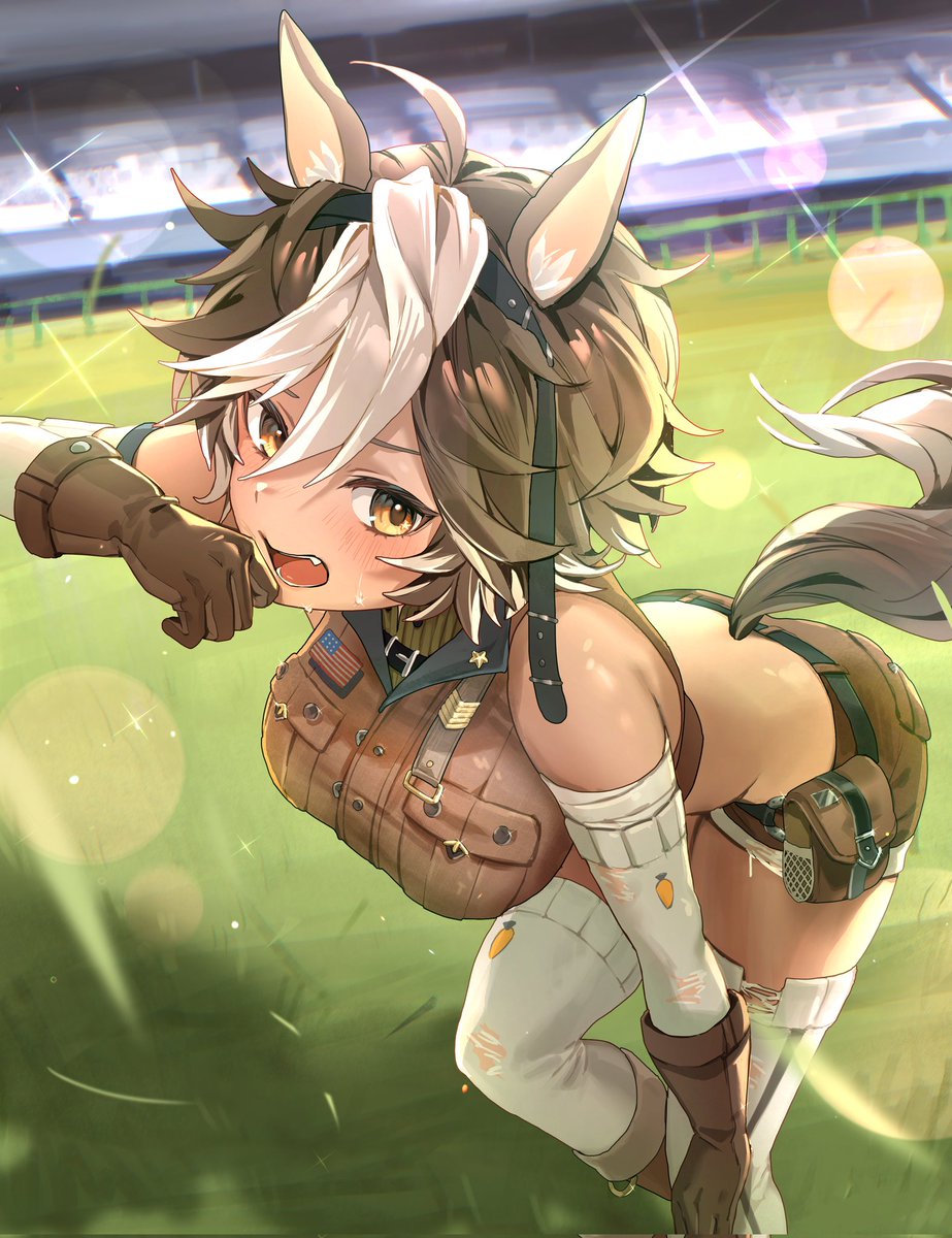 UmariTomoe's tweet photo. It was a fine match! Are you proud of me?

🎨: @/kametaro_uu
#Artofwarhorse https://t.co/qTE0Ocd5ED