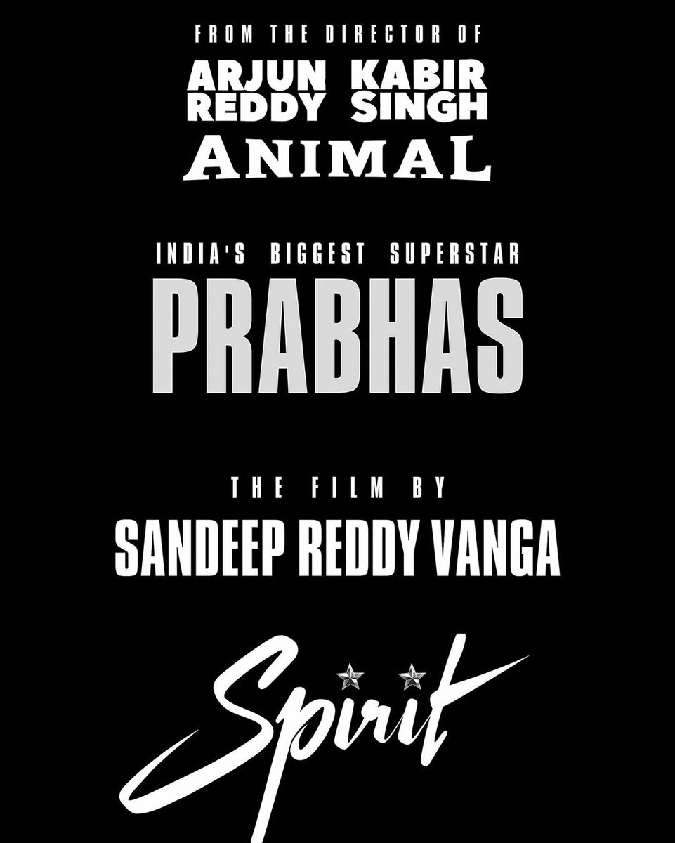 The Best Birthday Gift for #Prabhas 🔥🔥

#SandeepReddyVanga's #Spirit 🔥🔥🔥