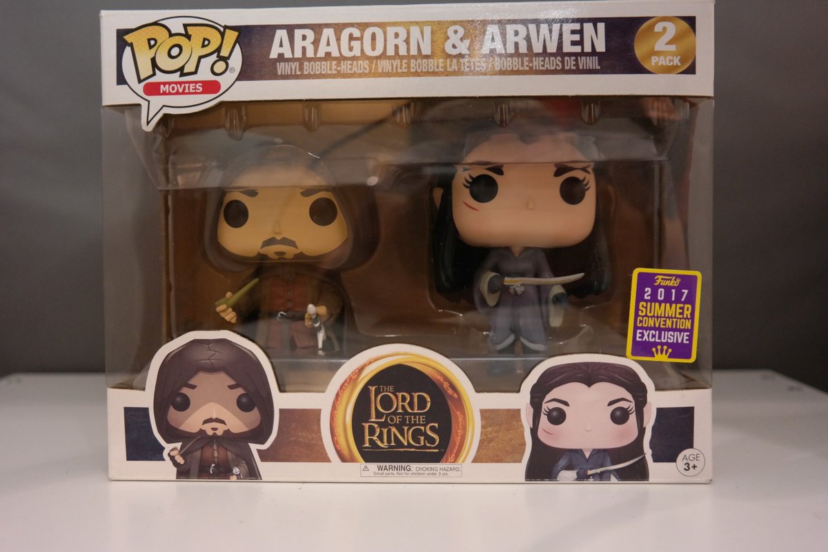 Funkopopenthus3's tweet image. The Lord of the Rings Aragorn and Arwen Funko Pop *2017 Convention Exclusive*
Ends Sat 25th Oct @ 8:33pm
ebay.co.uk/itm/1775019374…
#ad #funko #funkopop