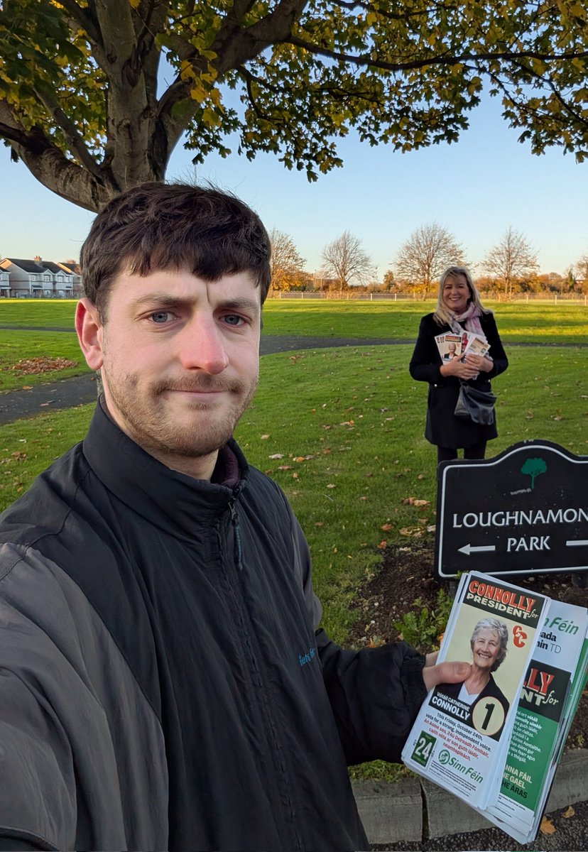 Day before polling out in #Leixlip. Looking forward to voting for @CatherineGalway tomorrow. Great response for Catherine Connolly. People value her honesty and independence. She’s connecting with communities across Ireland.

Más mian leat guth láidir, neamhspleách mar Uachtarán
